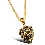 Mendes Heren ketting Leeuw Kettinghanger Goudkleurig