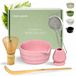 comforder AllHomeDecorations B.V. Comforder Matcha Set - 5 Delige Starterkit met Whisk Klopper en Kom - Thee Set Roze