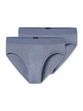 Schiesser 2PACK Rio-Slip - Rib Essentials Onderbroek - blauwgrijs