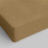 Giovanni Dolcinotti Bed Collection Hoeslakens voor eenpersoonsbed 90 x 200 cm, hypoallergeen, ademend, antibacterieel en mijtdicht, gemaakt in Italië, 100% katoen, kleur koord