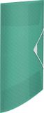 Esselte Colour'Breeze Kunststof A4 3-Klepsmap met Reliëfpatroon voor 150 Vel Papier - Organiser voor Documenten - Groen