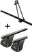 VDP Porte-vélos ORION + barres de toit en acier compatibles avec Toyota Land Cruiser 155 3 portes à partir de 2009