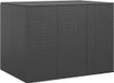 vidaXL Tuinbox 145x100x103 cm Polyetheen Rattan Zwart
