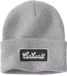 Carhartt Bonnet en tricot avec revers et écusson Script Heather Grey