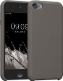 kwmobile hoes geschikt voor Apple iPod Touch 6G / 7G (6de en 7de generatie) - Beschermhoes voor mediaspeler - Backcover in steengrijs