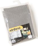 Merkloos Buiten tafelkleed/tafelzeil grijs 160 cm rond met 4 tafelkleedklemmen