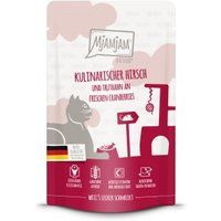 MjAMjAM Kalkoen & wild natvoer kat volwassen, knijpzakje 12x125 g