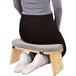 Minrs Banc De Méditation Pliable En Bois Avec Coussin - Tabouret De Prière Ergonomique Pour S'Agenouiller Et S'Asseoir - Méditation Plus Profonde Et Plus Longue - Gris