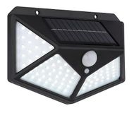 Led-zonnelamp met sensor, 6000 K, 13,5 x 9,7 cm, IP44, voor buiten, ideaal voor de verlichting van tuinen en opritten.
