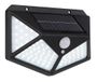 Led-zonnelamp met sensor, 6000 K, 13,5 x 9,7 cm, IP44, voor buiten, ideaal voor de verlichting van tuinen en opritten.