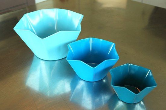 Cookut Keuken Strass Saladeschalen Set 3 Stuks Blauw - Melamine