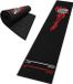Merkloos Relaxdays Darttapijt - met vlammen - 60x260 cm - zwart-rood