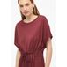 s.Oliver Robe d'été Robe T-shirt Rouge foncé