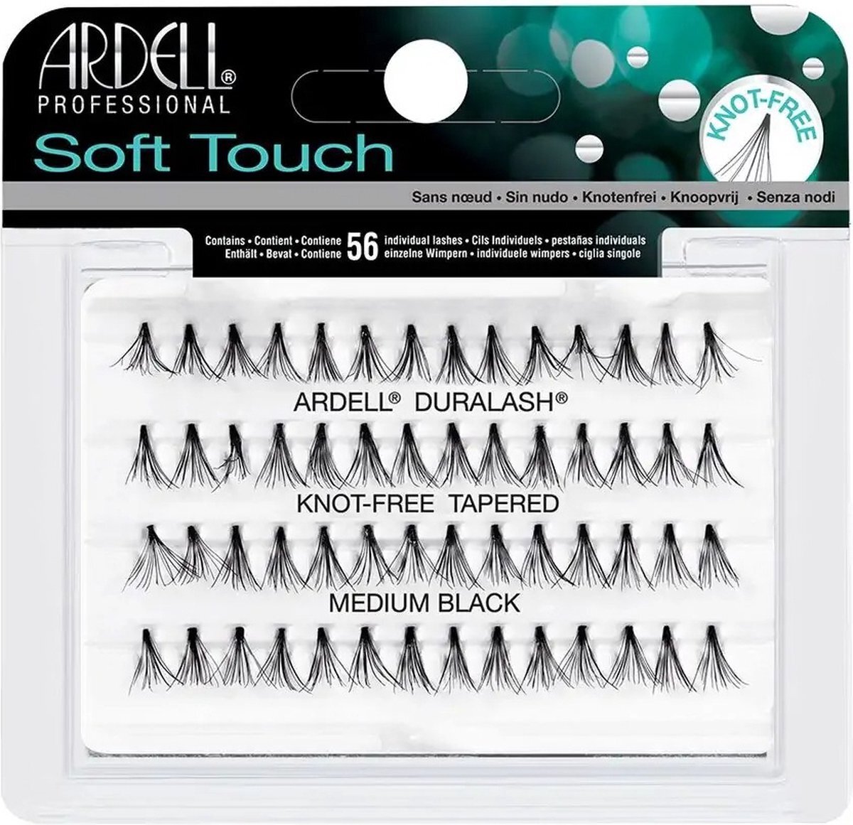 Ardell Lashes Ardell - Soft Touch Set Of 56 Clusters Of Eyelashes Medium Black