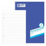 Avery 905 schrijfblok & schrift Blauw, Wit A4 50 vel
