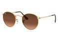 Ray-Ban ROUND METAL RB3447 9001A5 Lunettes de soleil Unisexe Rond Métal Brun Rose