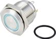TRU COMPONENTS TRU COMPONENTS TC-10090920 GQ16F-10E/J/B/24V/S Vandalismebestendige druktoets 48 V/DC 2 A 1x uit/(aan) Moment Blauw IP6
