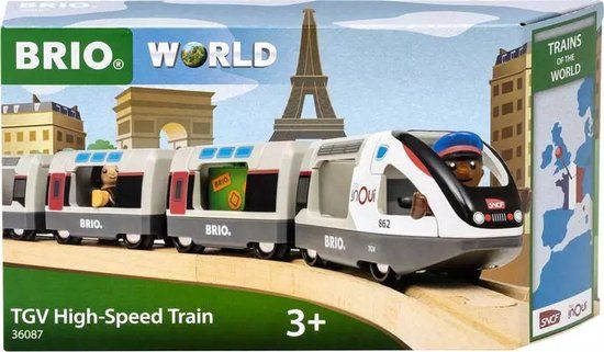 BRIO World TGV High Speed Train | Wooden Toy Train for Kids Ages 3+
