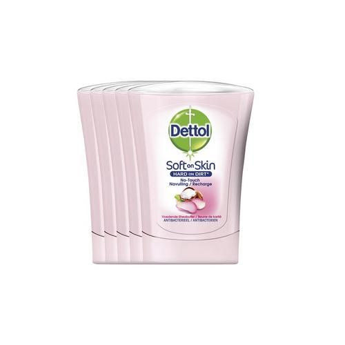 Dettol No-Touch Handzeep Navulling Voedende Sheabutter - 5 x 250 ml - Voordeelverpakking