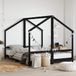 Maison Exclusive - Lit enfant, noir, 2x (80x200) cm, pin massif
