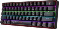 HXSJ V900 - Bedrade Gaming Toetsenbord - Mechanisch - RGB - Blue Switch - 61 Keys - QWERTY