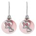 Orphelia Oorhanger Pink Cateye Zirconium Sterling Zilver 925