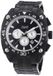 Just Watches herenhorloge XL analoog kwarts roestvrij staal 48-STG2373BK-SL, zwart, Riemen.