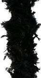 Faram Party Sierveren Boa - Carnaval verkleed accessoire - zwart - 180 cm