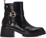 Carmela 162565 Chukka Boots Zwart Leer Dames 38