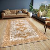 HANSE Home Pare Tapijt Oosters, plat weefsel, vintage design, antislip onderkant, hoogwaardig geweven, designtapijt voor woonkamer, slaapkamer, eetkamer, hal, grijs-bruin, 120 x 180 cm