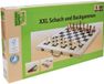 Vedes mallette de jeu XXL échecs et backgammon 2-en-1 jouet éducatif