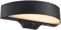 Nordlux Monay Solar Rond Wandlamp LED Zwart