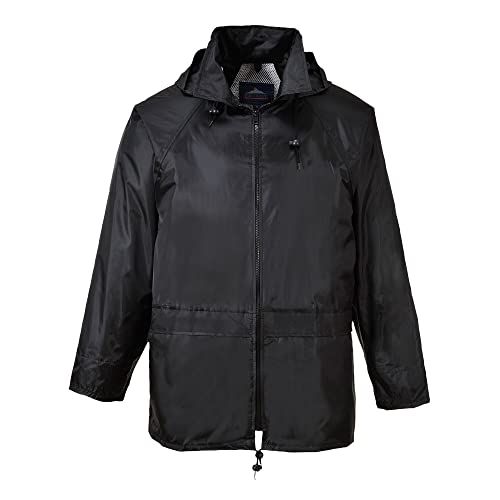 Portwest US440 Klassieke Regenjas Met Capuchon Getapete Naden Waterdicht