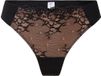 LingaDore DAILY String Vrouwen Black taupe Gebloemd XS