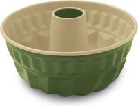 Guardini Bake Natural Tulband Bakvorm - Cakeblik - Taartvorm - Cakevorm - Tulband - Bakvorm 23 cm - Staal - Groen & Goud