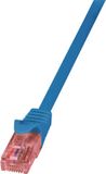 Merkloos LogiLink UTP CAT6 10M blauw 100% koper Netwerkkabel