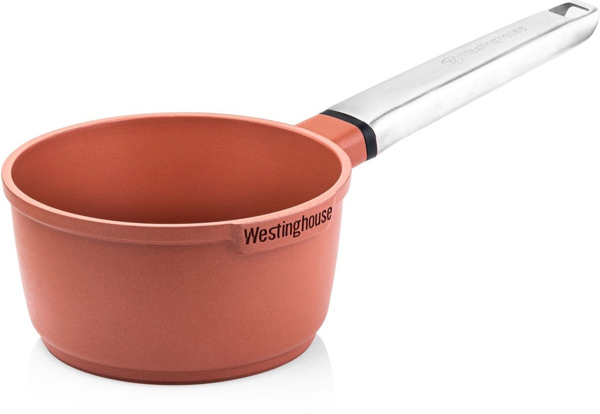 Westinghouse Performance Series - Steelpan Inductie 18cm - Rood - Sauspan - Geschikt voor alle warmtebronnen inclusief inductie