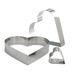 Decora 0060477 Cakevorm Hart Roestvrijstaal 6 cm