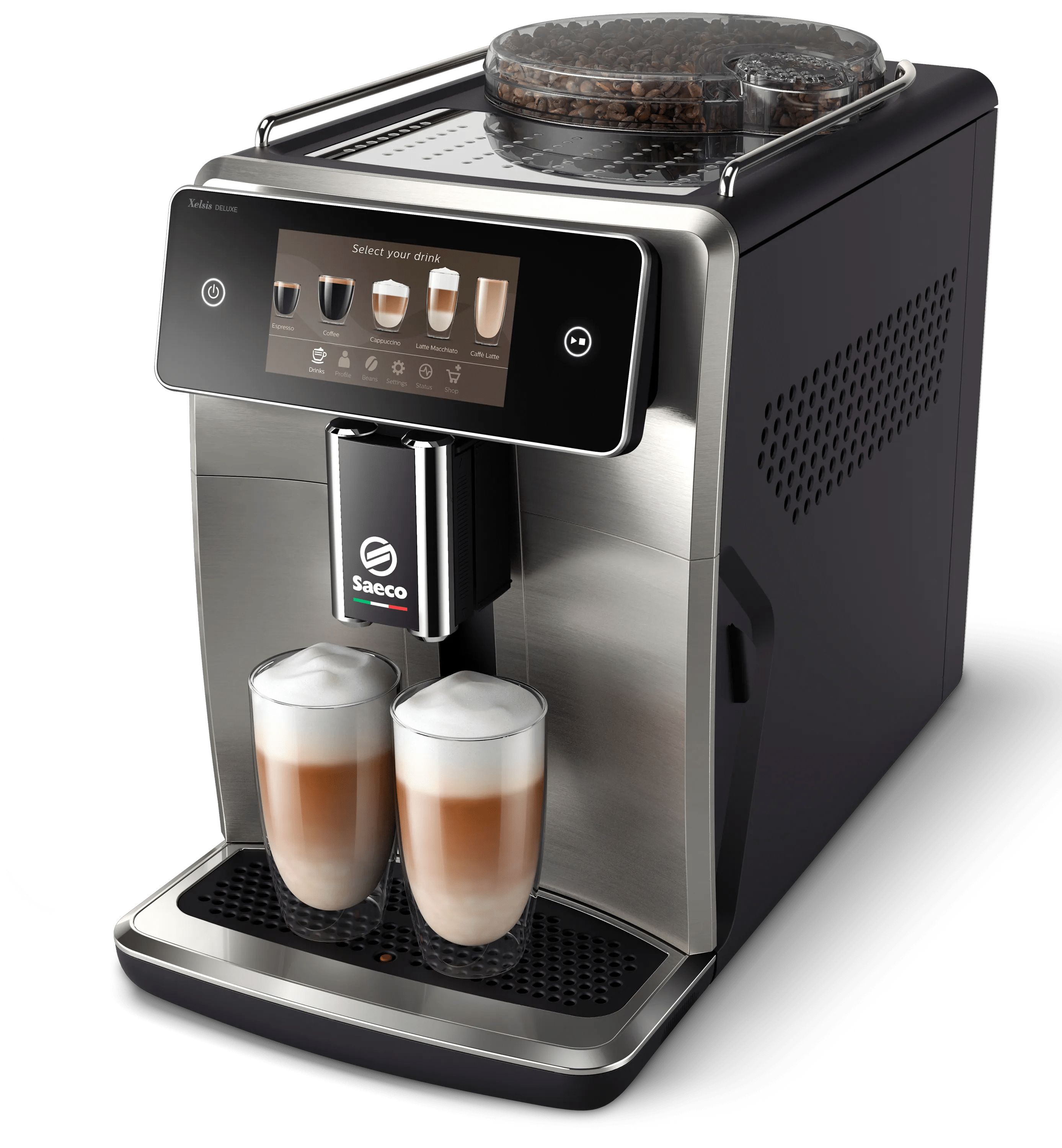 Saeco Xelsis Deluxe SM8785 - Volautomatische Espressomachine - Zwart/Metallic