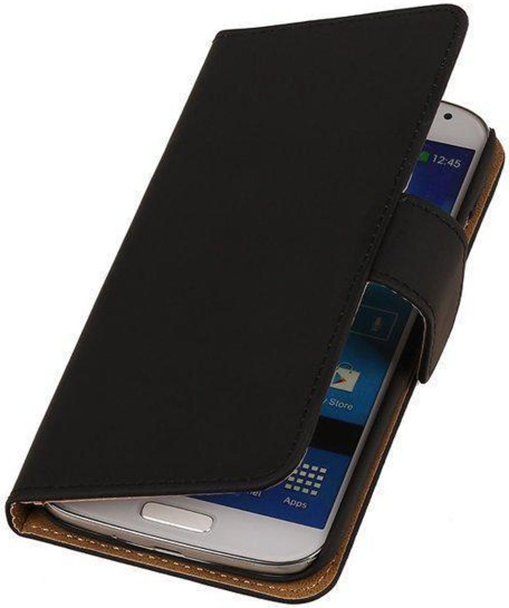Best Cases Zwart Effen Book Cover Hoesje Galaxy S4 I9500