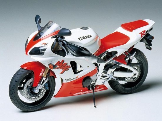 tamiya 14073 1:12 Yamaha YZF-R1 1000ccm 1997 - modelbouw, kunststof kit, hobby, knutselen, lijmen, modelbouwpakket, model, in elkaar zetten