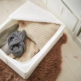 Merkloos OMDI HOME® Stevige Opbergtas Wit