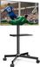 Support TV sur roulettes pour TV de 32 à 55 65 pouces - Pivotant et inclinable et réglable en hauteur support TV sol roue