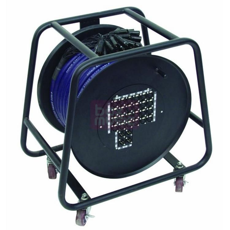 Omnitronic Stage Haspel XLR 24 in / 4 uit 30 meter kabel