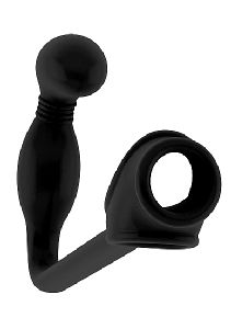 Sono No.02 Butt Plug with Cockring - Black