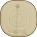 Decoris assiette à petit-déjeuner - jaune - 20,5 cm - plastique