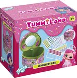 Totum Yummiland sieradendoosje versieren - hartvormig - met spiegel - 100+ stickers op 4 vellen - peuter speelgoed - knutselen - voor meisjes - vanaf 3 jaar -