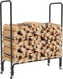 Haorui Industrial Technology Co., Ltd. Houtrek binnen - Porte-bûches intérieur - Rack pour bois de chauffage - Intérieur - Industriel - Noir