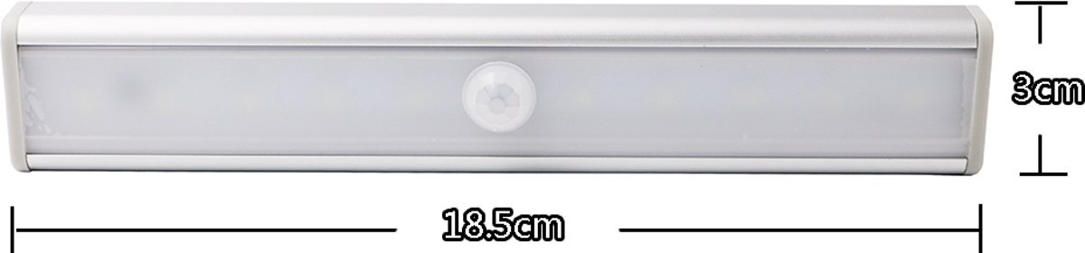 Trend LED Kastverlichting Sensorlamp - Draadloos - Met Automatische sensor - 19cm - Bewegingssensor - Cabinet Lights - Motion Sensor - Werkt op Batterijen - Indoor Motion