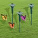 Bol Énergie Solaire Papillons de Jardin - Design Réaliste - Lot de 3 - Étanche